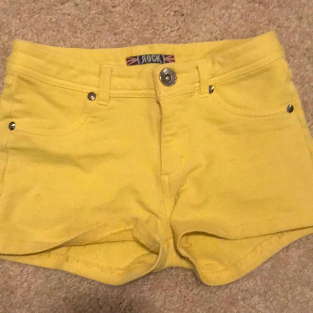 Yellow shorts